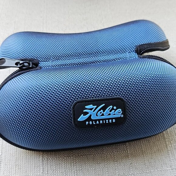 Hobie Eyeglasses Case Zip Around Semi Hard Case Blue Tone Case only - Picture 9 of 11